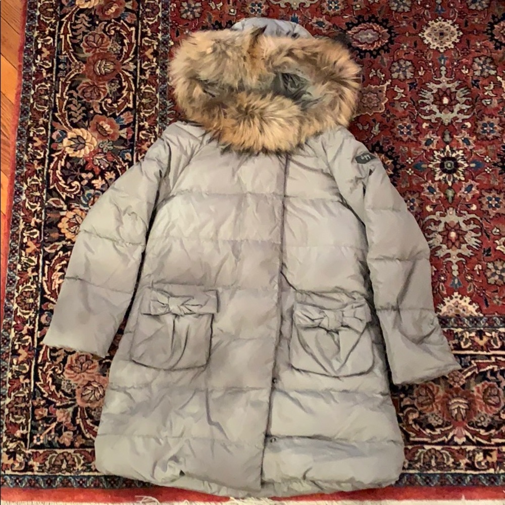 Il Gufo green girls puffer coat